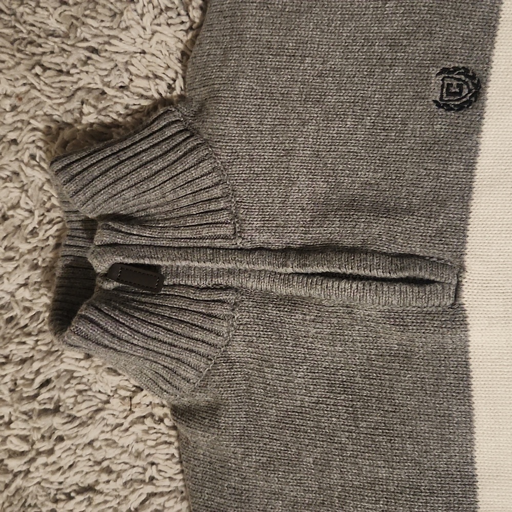 Boys SZ 10/12 CHAPS Quarter Zip Sweater - Picture 3 of 8